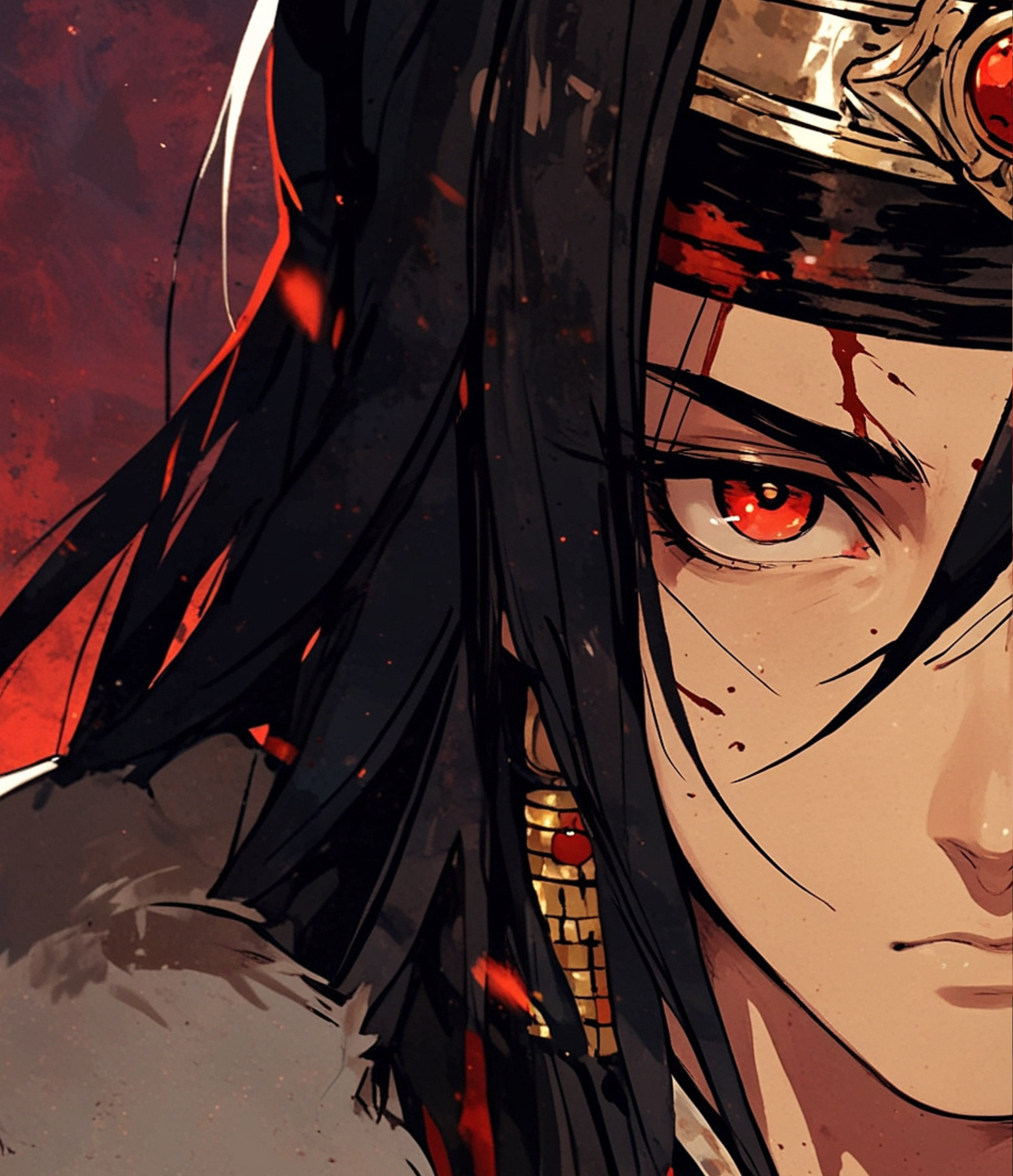 Itachi Uchiha from Naruto, a symbol of shinobi sacrifice